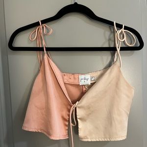 Two tone princess Polly tie top